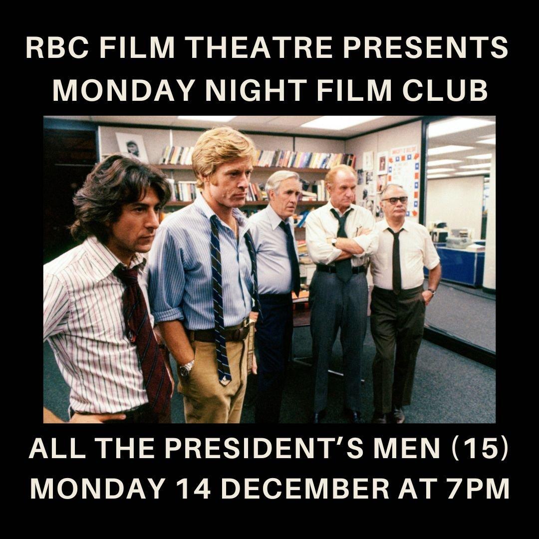 All the President's Men (15) 50th Anniversary | Monday Night Film Club