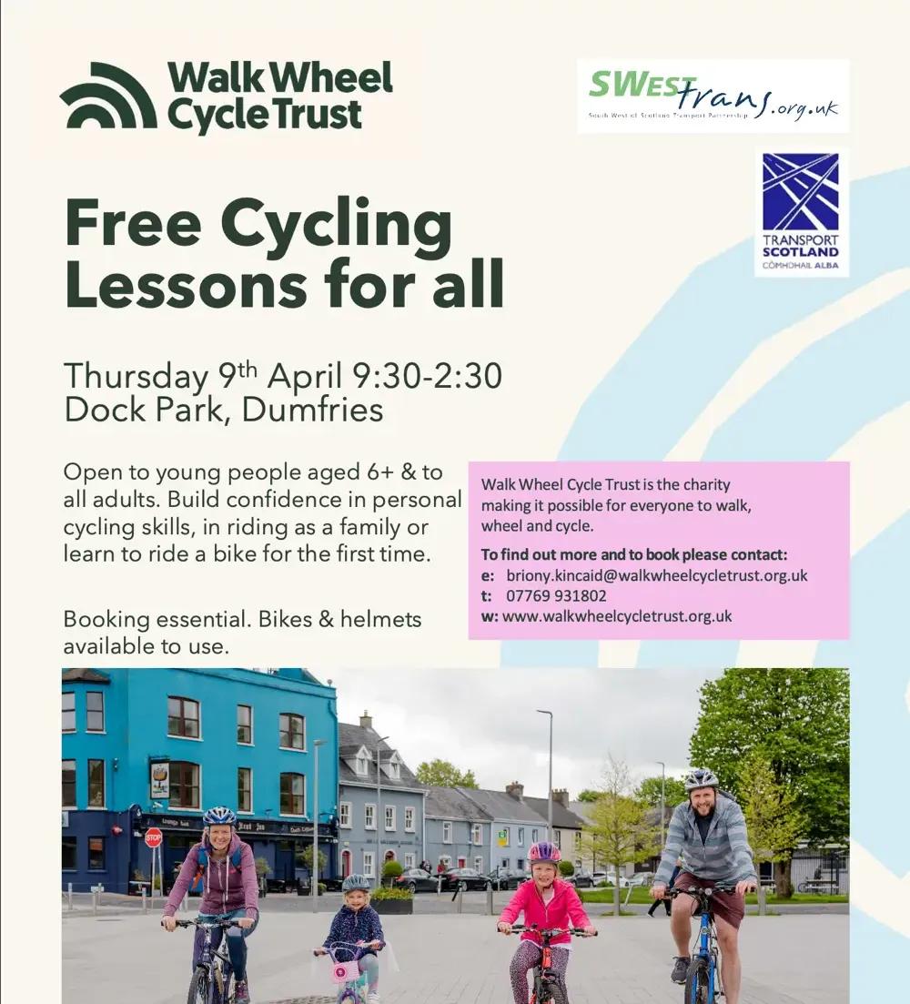 Free Cycling Lessons for All