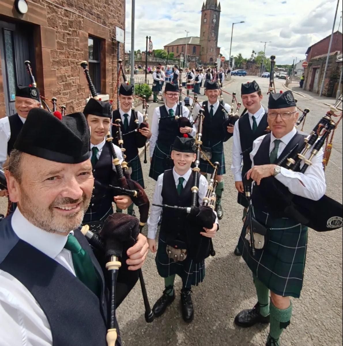 Dumfries Pipe Band Practice